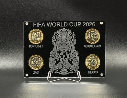 Exhibidor Acrílico Monedas Torneo Mundial 2026