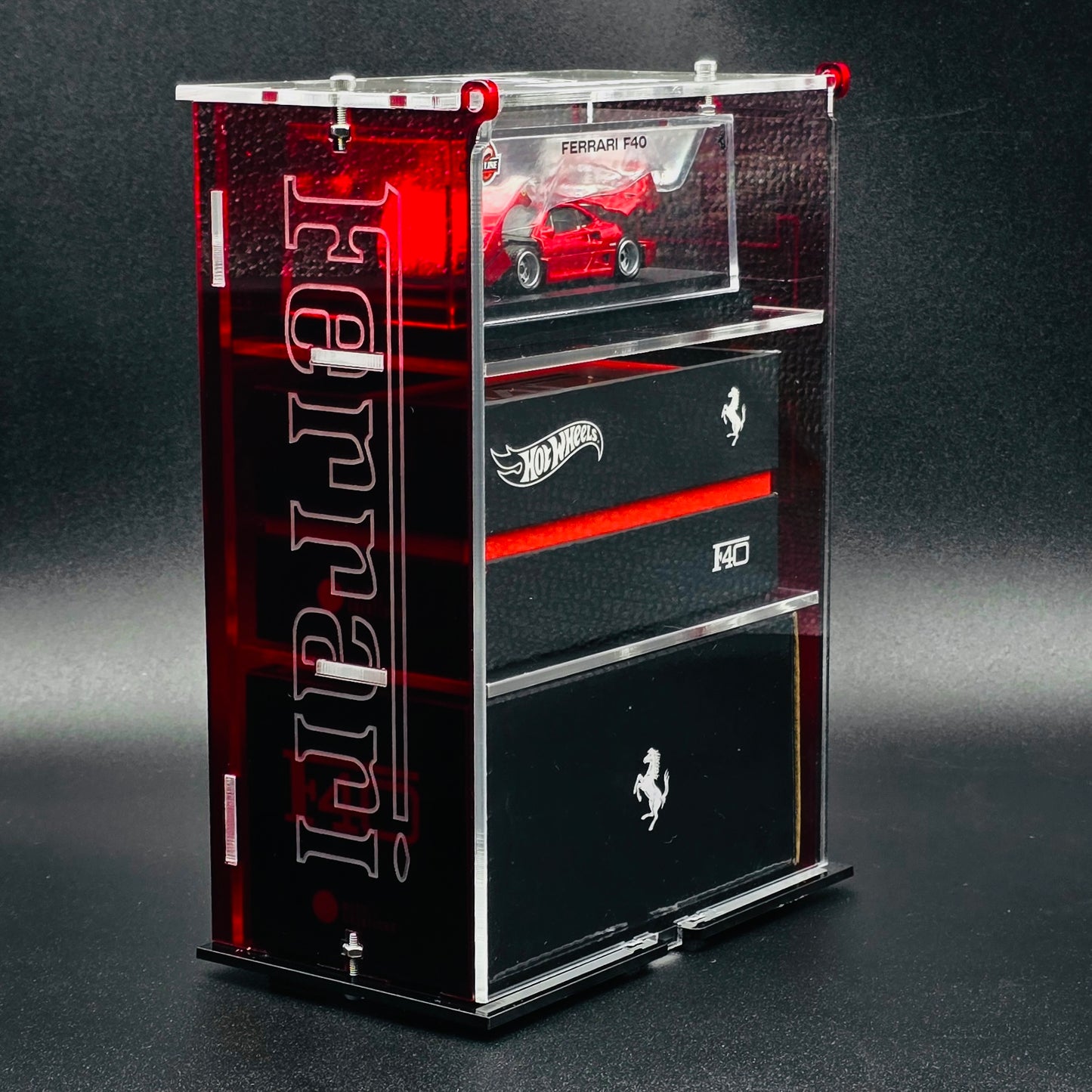 Exhibidor Acrílico 3 Niveles Ferrari F40 RLC